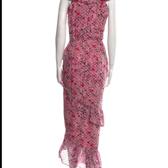 Saloni Silk Long Dress - Picture 3 of 8